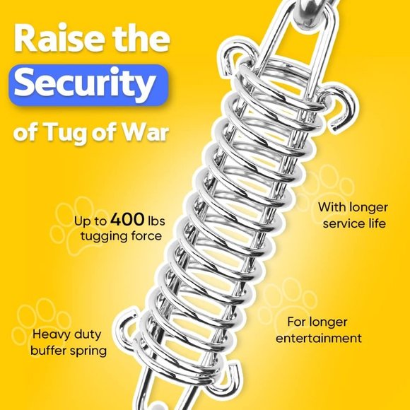 Tree Tug Toy for Pitbull Interactive & Exercise, Spring Pole Tug of War Toy - Picture 2 of 6